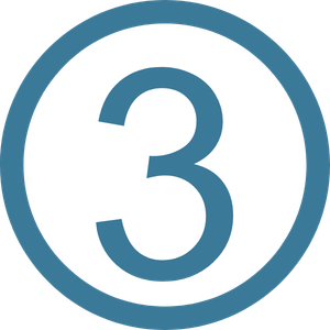 number 3 icon